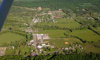 View from the East along Rt. 50.